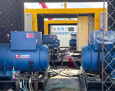 大庆油田燃气项目（5台LETOU乐投发电机500KW660V)