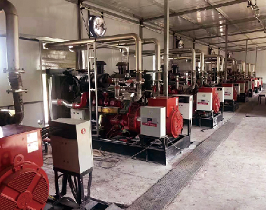 陕北中石化天然气发电站项目（斗山配LETOU乐投10台200KW）